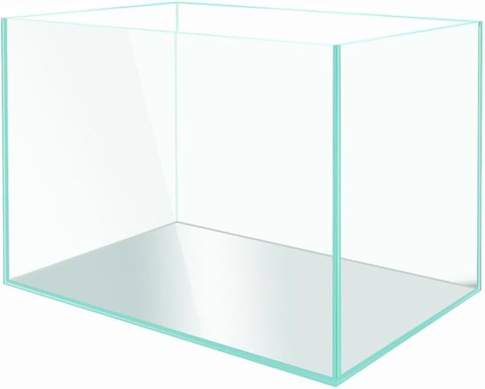FISH TANK  31冊 Amazon.com : Thickened Tempered Glass 42.5W x 13.8D x 47.2H